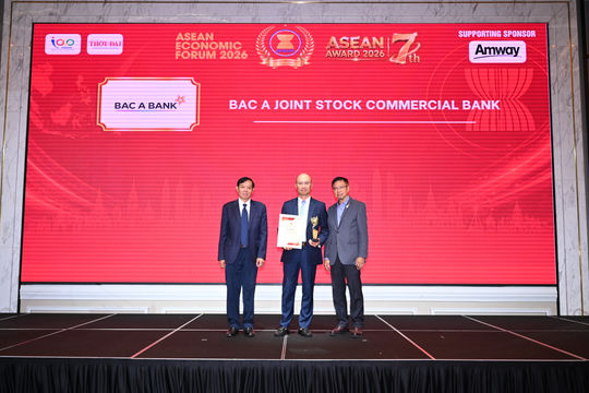 BAC A BANK tiếp tục được vinh danh tại ASEAN Award 2026