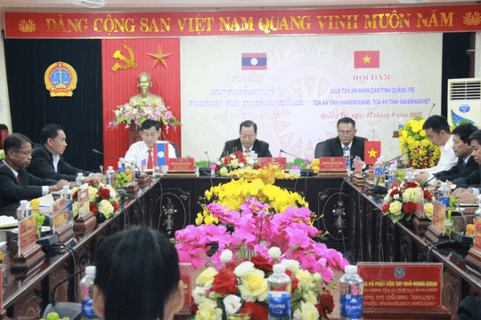 Tăng chiều sâu hợp tác tư pháp giữa Quảng Trị - Khăm Muộn - Savannakhet