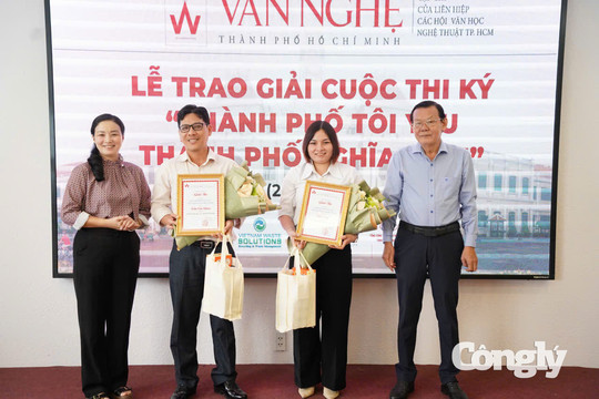 Phóng viên Báo Công lý đoạt giải 3 cuộc thi ký “Thành phố tôi yêu, Thành phố nghĩa tình”