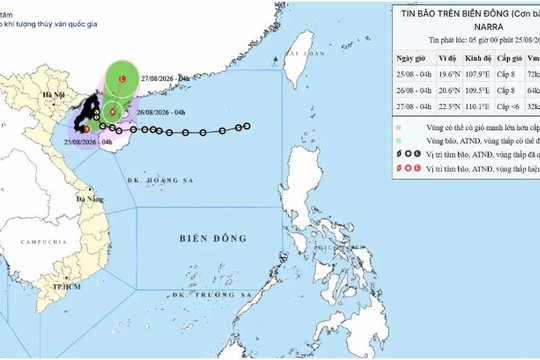 Bão số 4 suy yếu thành áp thấp nhiệt đới