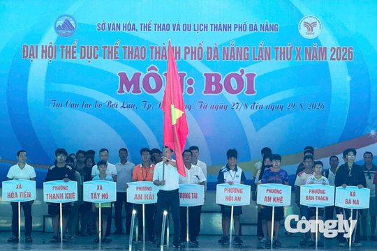 192 VĐV tranh tài tại Giải bơi Đại hội Thể dục thể thao TP Đà Nẵng năm 2026
