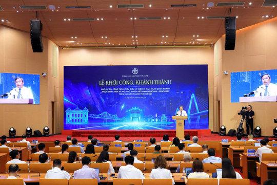 Hà Nội khởi công, khánh thành 54 dự án, công trình dịp Quốc khánh 2/9