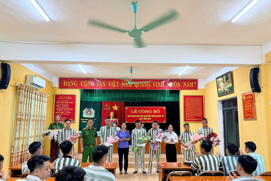 Tuyên Quang: Xét giảm thời hạn chấp hành án phạt tù cho phạm nhân đợt 02/9