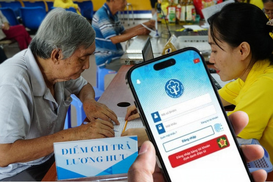 Chi trả lương hưu qua VNeID