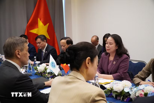 Phó Chủ tịch nước Võ Thị Ánh Xuân tiếp Tổng Thư ký SCO và gặp Tổng thống Kyrgyzstan