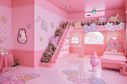 Khám phá triển lãm “khách sạn” Sanrio ở Tokyo: Nhận phòng như thật nhưng không được ngủ lại