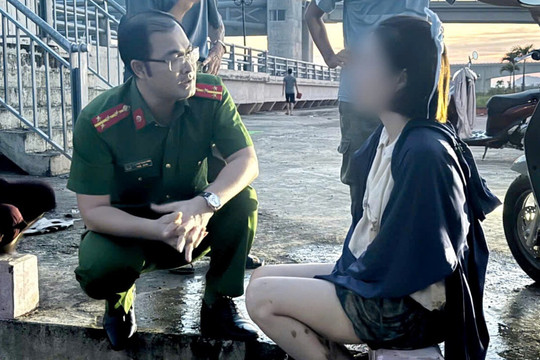 Người phụ nữ có ý định nhảy cầu tự tử