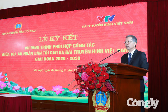 TANDTC và VTV ký kết chương trình phối hợp công tác giai đoạn 2026-2030