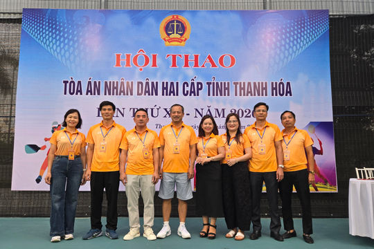 Sôi nổi nổi Hội thao TAND hai cấp tỉnh Thanh Hóa lần thứ XV