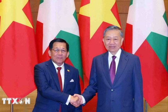 Tổng Bí thư, Chủ tịch nước Tô Lâm hội đàm với Tổng thống Myanmar Min Aung Hlaing
