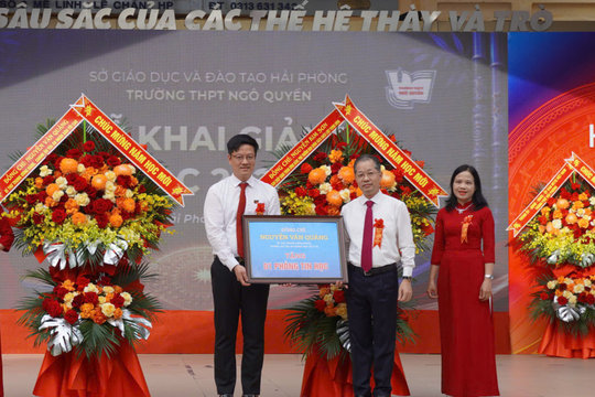 Chánh án Nguyễn Văn Quảng dự khai giảng năm học mới tại Hải Phòng