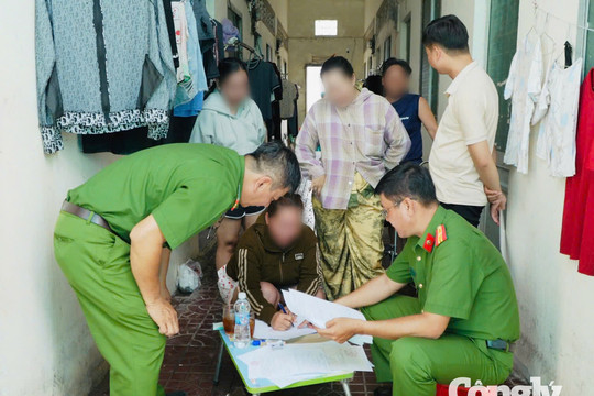 Test ma túy gần 300 người lao động tại các nhà trọ
