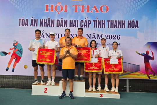 Hội thao TAND hai cấp tỉnh Thanh Hóa thành công tốt đẹp