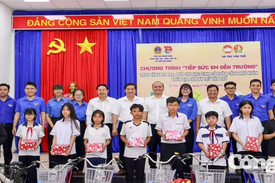 TAND khu vực 16 - TP.HCM lan tỏa yêu thương, tiếp sức đến trường