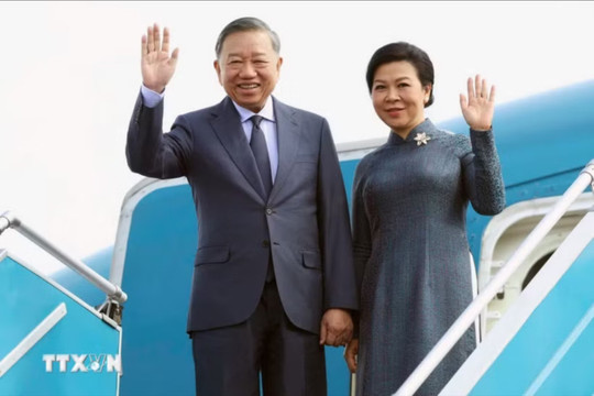 Tổng Bí thư, Chủ tịch nước Tô Lâm cùng Phu nhân lên đường thăm cấp Nhà nước tới Nga, thăm chính thức Pháp và dự Hội nghị Thượng đỉnh Không gian vũ trụ
