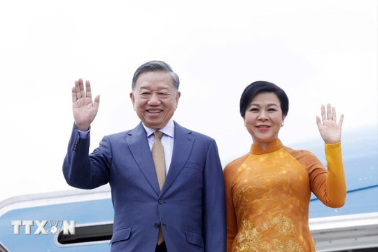 Tổng Bí thư, Chủ tịch nước Tô Lâm cùng Phu nhân bắt đầu thăm cấp Nhà nước Liên bang Nga