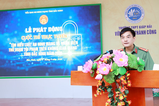 Bắc Ninh phát động Cuộc thi tìm hiểu Luật An ninh mạng năm 2026