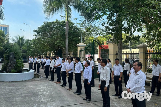 TAND khu vực 10 – TP.HCM tổ chức Lễ chào cờ và sinh hoạt dưới cờ tháng 9