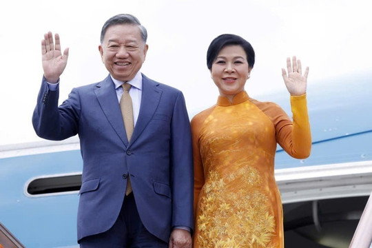 Tổng Bí thư, Chủ tịch nước Tô Lâm cùng Phu nhân bắt đầu thăm cấp Nhà nước Liên bang Nga