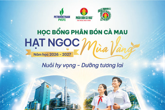 Phân bón Cà Mau dành gần 2 tỷ đồng trao học bổng