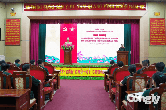 Quảng Trị chủ động chuẩn bị diễn tập tác chiến phòng thủ Quân khu năm 2026
