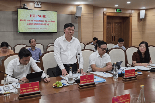 Quảng Ninh có 2 địa bàn được xem xét phân loại đơn vị hành chính cấp xã đặc biệt