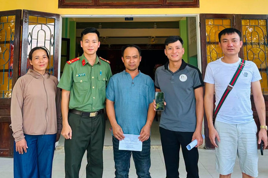 Hỗ trợ người dân nhận lại 623 triệu đồng chuyển khoản nhầm