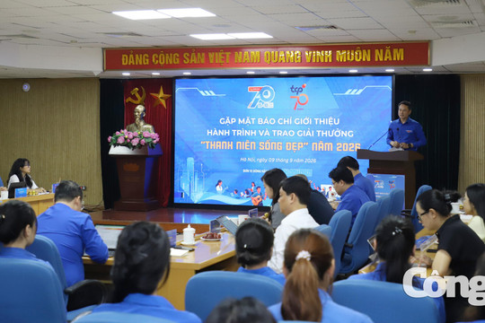 Tuyên dương 20 gương Thanh niên sống đẹp năm 2026