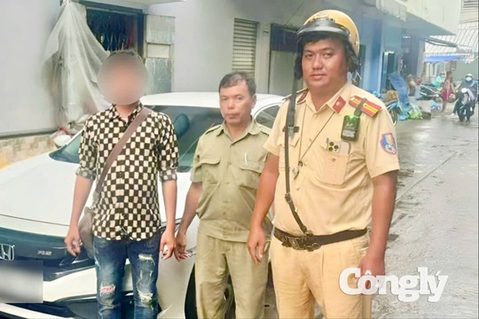 CSGT TP.HCM kịp thời chặn vụ ô tô bị mất cắp