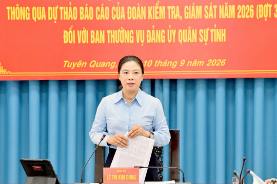 Tuyên Quang tăng cường chất lượng đội ngũ cán bộ qua kiểm tra, giám sát