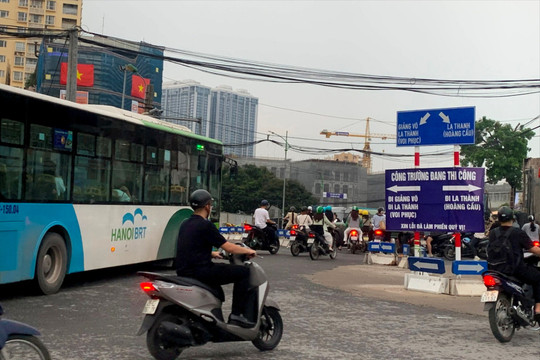 Điều chỉnh, tổ chức giao thông nút giao Láng Hạ - Giảng Võ - La Thành