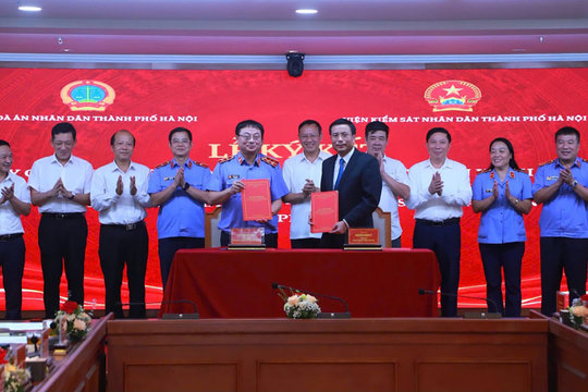 TAND TP Hà Nội và VKSND phối hợp, nâng cao chất lượng giải quyết án