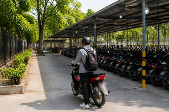 Quyết liệt lập lại trật tự các điểm trông giữ phương tiện