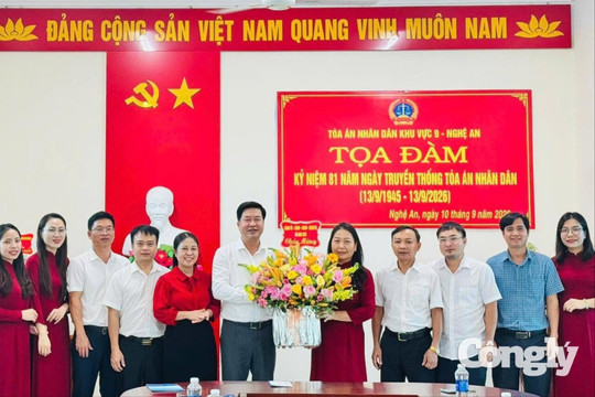TAND khu vực 9 - Nghệ An tọa đàm kỷ niệm 81 năm Ngày truyền thống TAND
