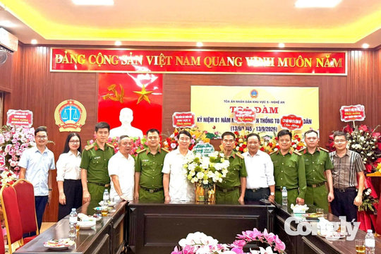 TAND khu vực 5 – Nghệ An: Vững bước trên hành trình bảo vệ công lý, phục vụ nhân dân