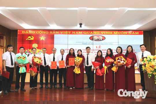 Đảng bộ TAND tỉnh Quảng Ngãi kiện toàn cấp ủy các chi bộ