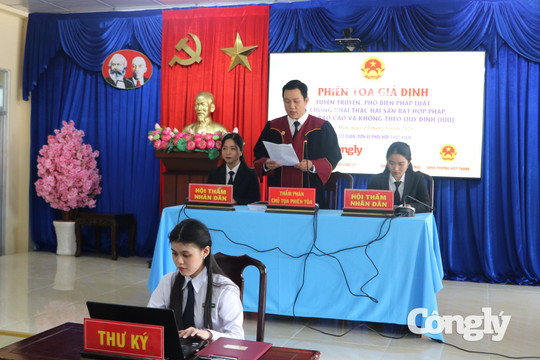 Phiên tòa giả định tạo chuyển biến nhận thức chấp hành pháp luật cho ngư dân
