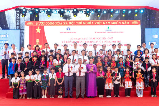 Khánh thành trường nội trú liên cấp Petrovietnam - Phong Thổ
