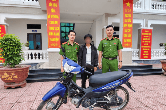 Bắt đối tượng trộm xe máy trên đường đi tiêu thụ