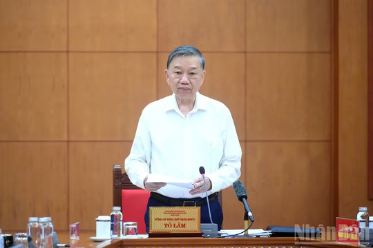 Tổng Bí thư, Chủ tịch nước Tô Lâm làm việc với Ban Chính sách, chiến lược Trung ương