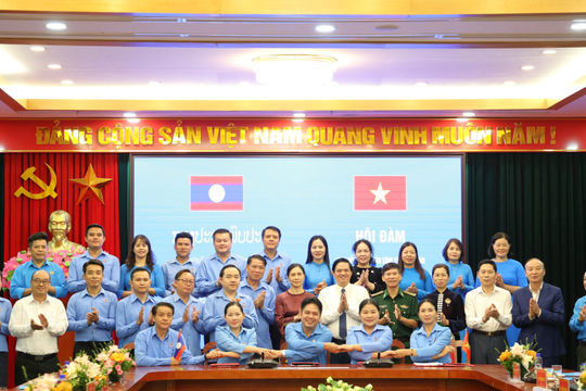 Sơn La tăng cường hợp tác công đoàn với 4 tỉnh Bắc Lào