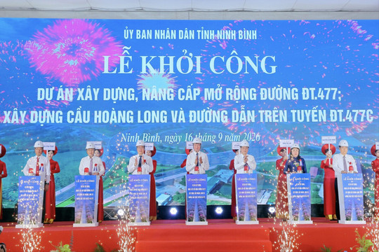 Ninh Bình: Khởi công dự án nâng cấp đường ĐT.477 gần 7.000 tỷ đồng