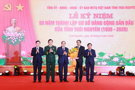 Thái Nguyên kỷ niệm 90 năm thành lập cơ sở Đảng đầu tiên