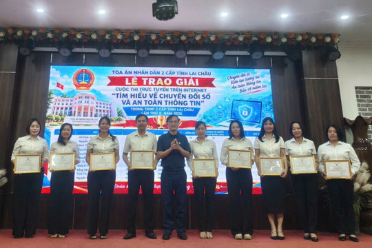 TAND hai cấp tỉnh Lai Châu tổ chức Cuộc thi “Tìm hiểu về chuyển đổi số và an toàn thông tin” lần thứ II
