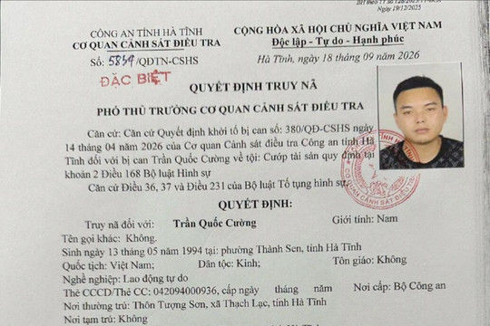 Truy nã đặc biệt đối tượng cướp tài sản