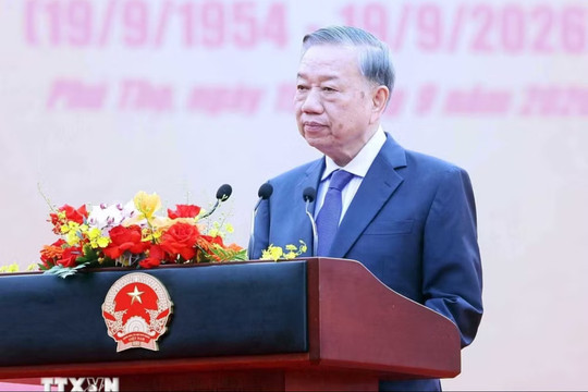 Tổng Bí thư, Chủ tịch nước dự Lễ kỷ niệm 72 năm Ngày Bác Hồ về thăm Đền Hùng và khánh thành Tượng đài “Bác Hồ với ngày hội non sông”