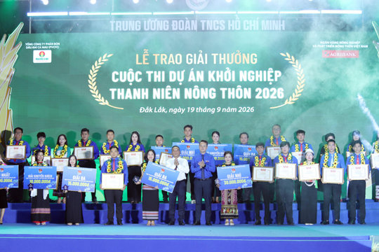 Vinh danh 30 nhà nông trẻ nhận Giải thưởng Lương Định Của lần thứ XXI năm 2026