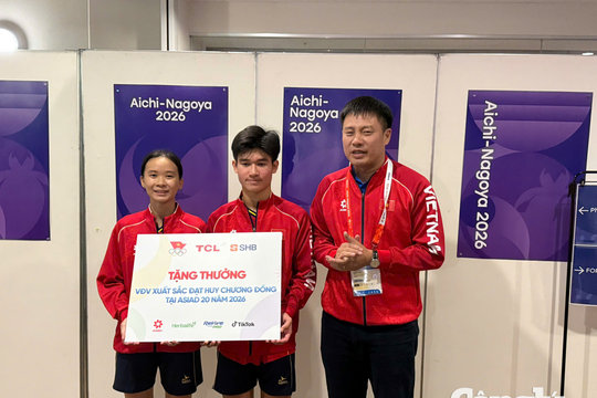 Minh Tân, Gia Nghi giành huy chương đầu tiên cho Thể thao Việt Nam tại ASIAD 2026