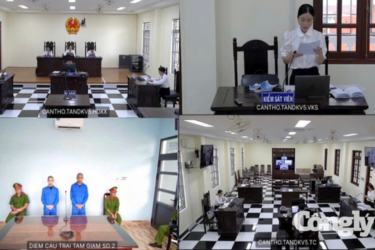 TAND khu vực 5 - Cần Thơ xét xử trực tuyến hai cấp vụ án ma túy