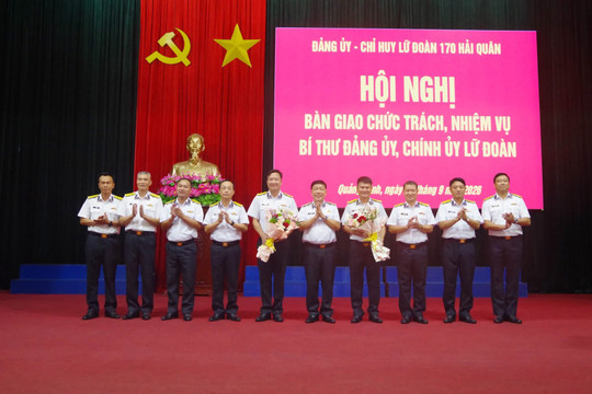 Lữ đoàn 170, Vùng 1 Hải quân có tân Bí thư Đảng ủy, Chính ủy